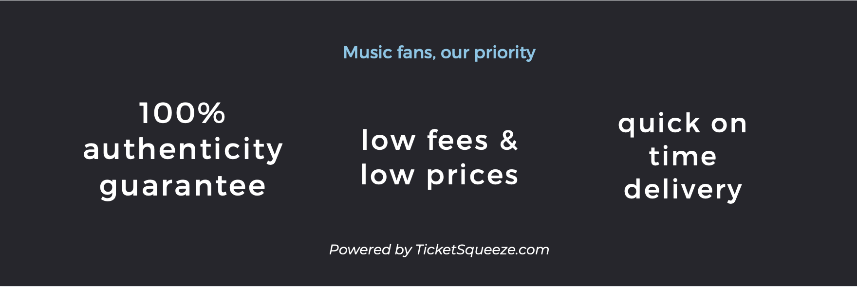 JQH Arena ticket guarantee