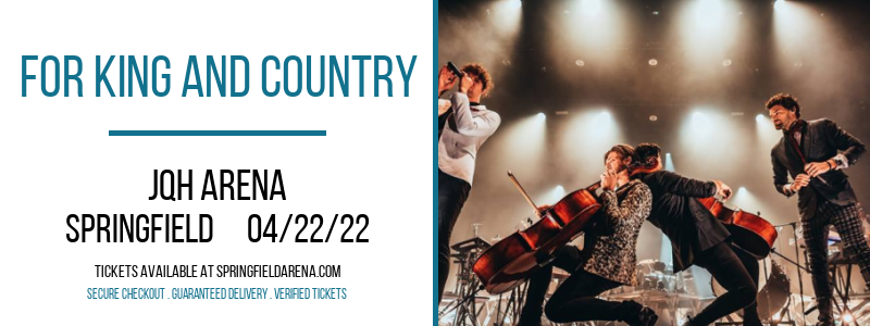 For King and Country at JQH Arena tickets For King and Country at JQH Arena