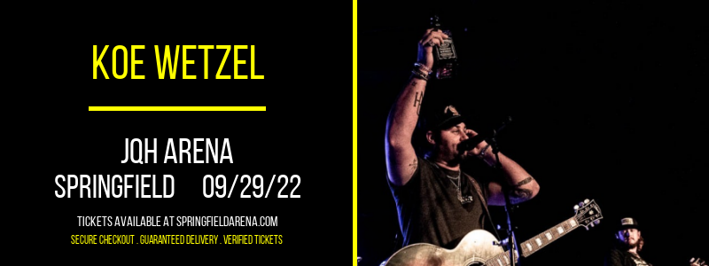 Koe Wetzel at JQH Arena tickets Koe Wetzel at JQH Arena