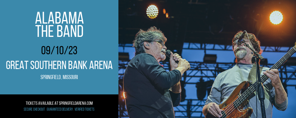 Alabama - The Band at Great Southern Bank Arena tickets Alabama - The Band at Great Southern Bank Arena